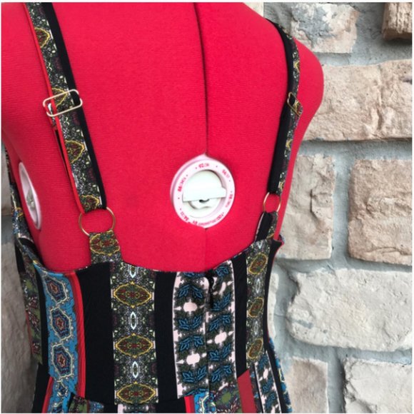 T. Tahari Tile Strip Print Maxi Dress NWT - Picture 4 of 8